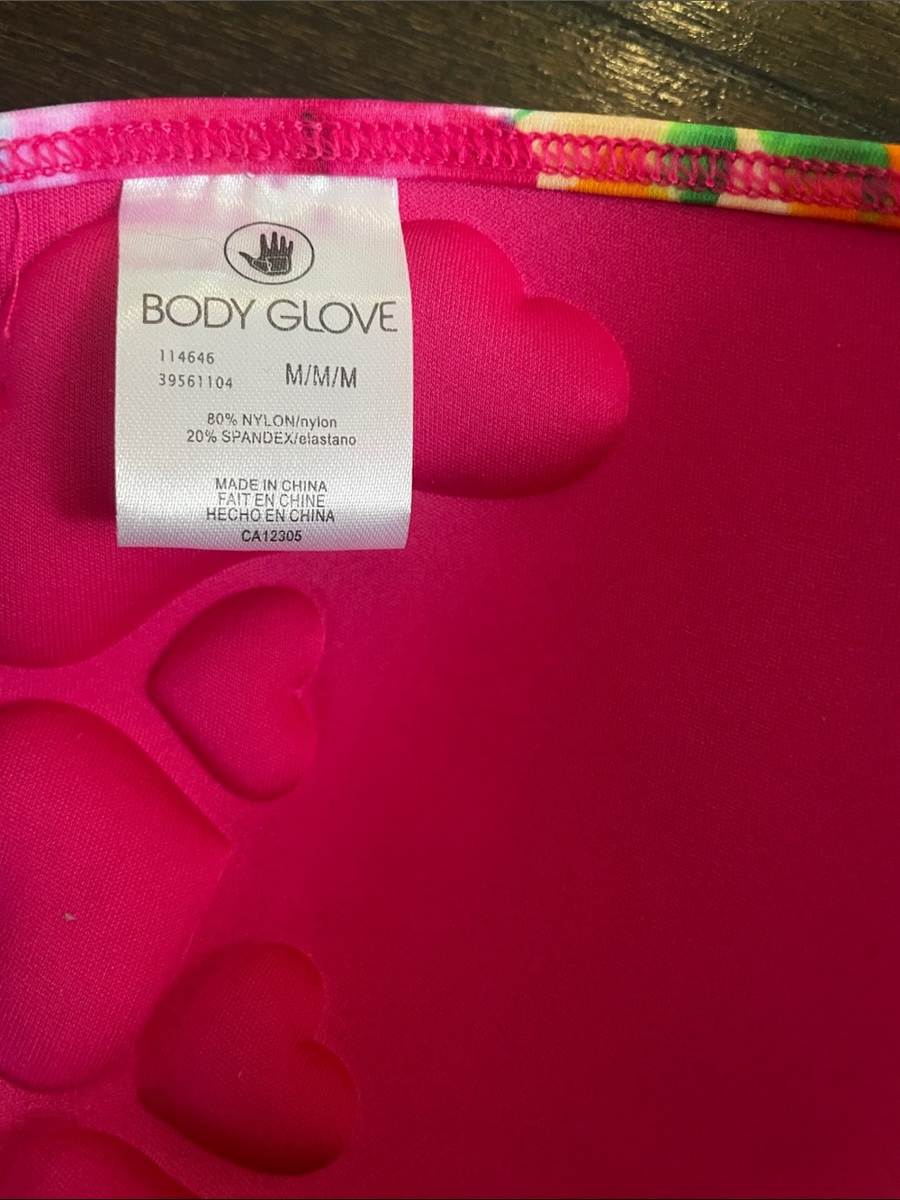 Body Glove Vibrant Tie-Dye Triangle Bikini Top - Pink, Blue, Orange, Green - Picture 5 of 5
